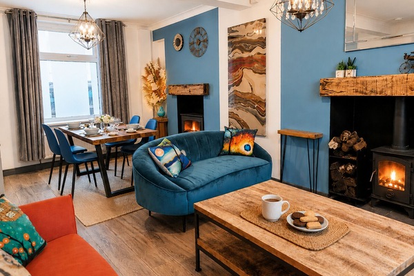Get cozy. Settle in for the evening after a day at the beach