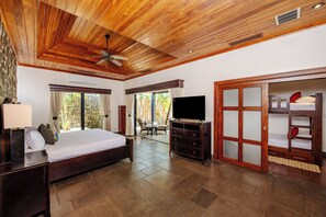 5 bedrooms, in-room safe, iron/ironing board, travel cot