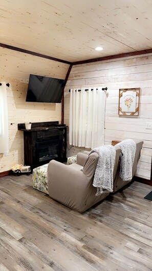 TV, DVD player, books