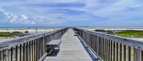 På stranden