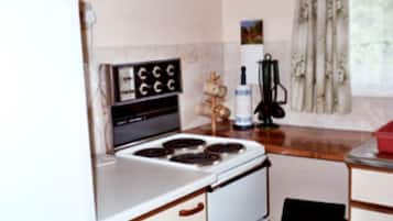 Fridge, microwave, oven, electric kettle