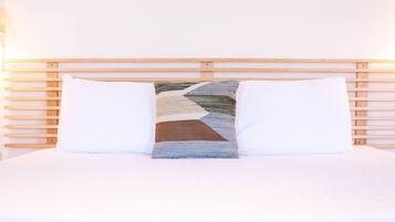 1 bedroom, desk, iron/ironing board, travel crib