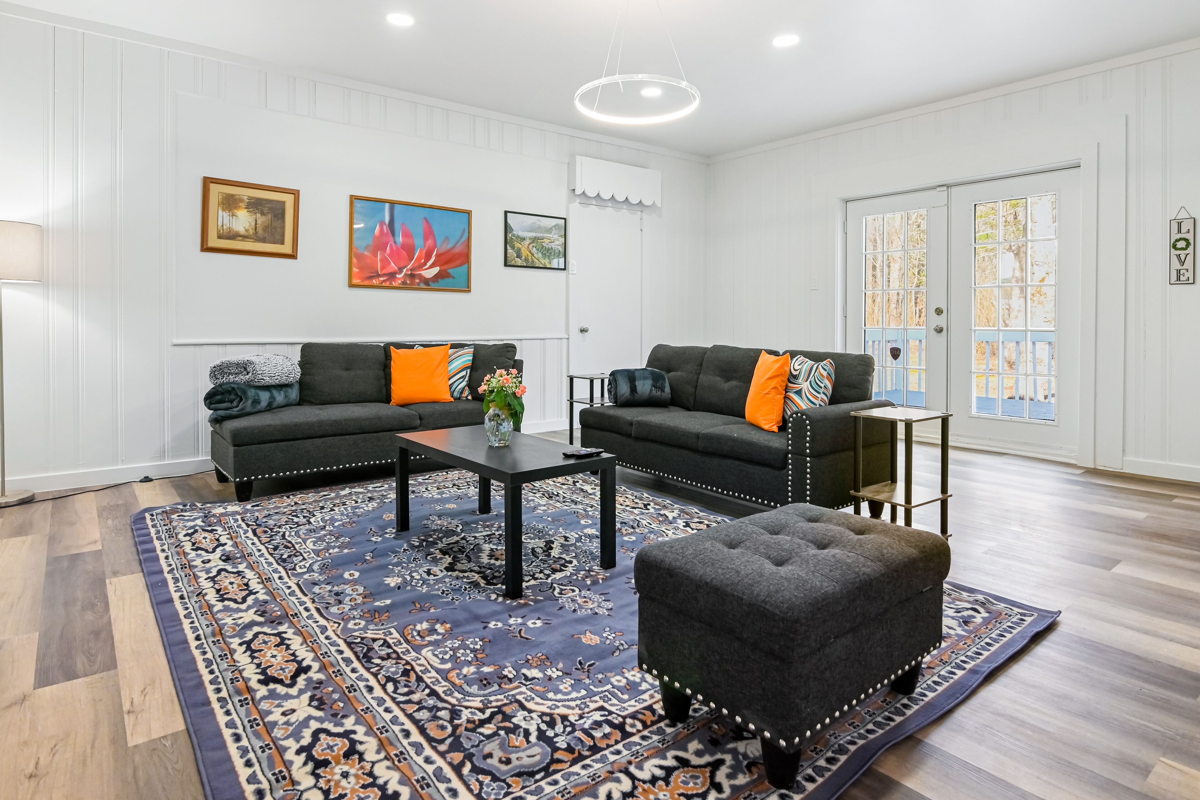 Charming abode with a game room, wood-burning fireplace, & deck - dogs ok