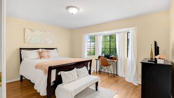 2 slaapkamers, een bureau, gratis wifi, beddengoed