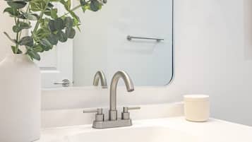 Towels, soap, toilet paper