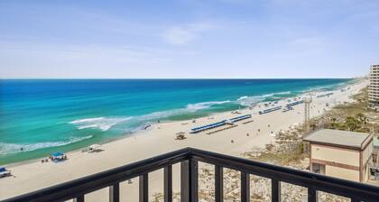 Breathtaking views! 1 BR Gulf front condo w/2 pools on relaxing east side of PCB