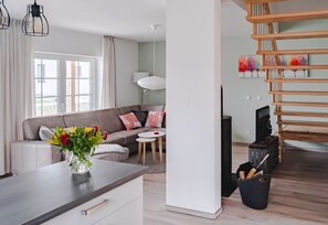 Televisor, llar de foc i reproductor de DVD 