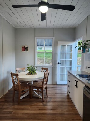 Dining - Tranquil Sunshine Coast hinterland farm stay on a working Macadamia farm (Greens Creek)