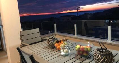 Beautiful sunset and sea view