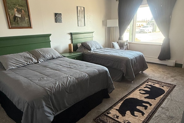 Desk, free WiFi, bed sheets