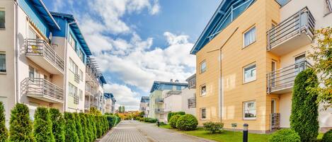 Façana frontal de l'allotjament