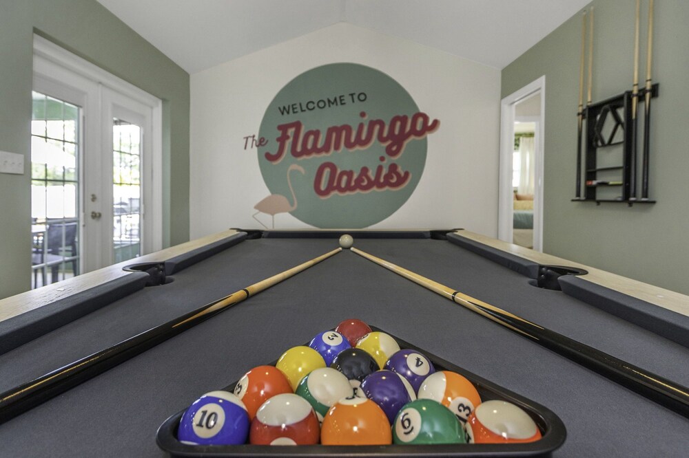 Bowling, Heated Pool, Hot Tub | The Flamingo Oasis