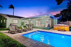 A heated pool