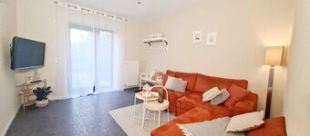 Ferienwohnung mit Sonnenterrasse und Blick auf die Sauer
