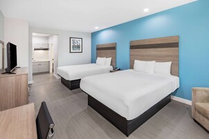 Suite, 2 Double Beds, Accessible, Non Smoking (Hearing) | Individually decorated, individually furnished, desk, laptop workspace