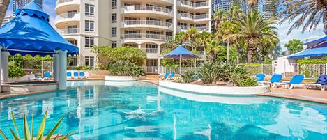 Indoor pool, outdoor pool