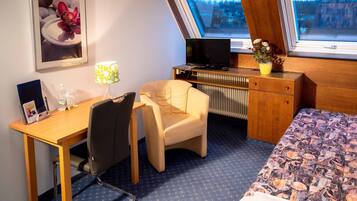 Einzelzimmer | Schreibtisch, kostenloses WLAN, Bettwäsche