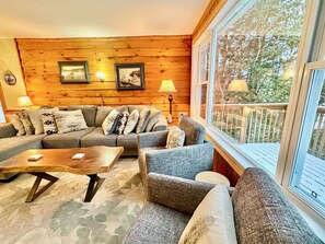 TV, fireplace, stereo