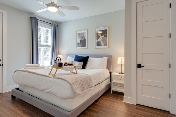 3 bedrooms, iron/ironing board, travel cot, WiFi