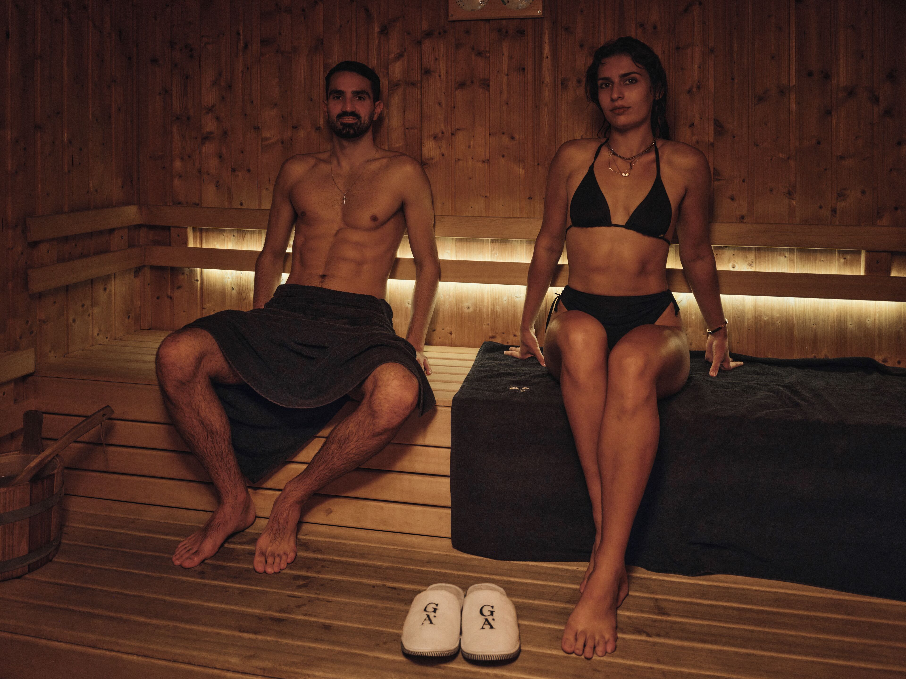 Sauna seca, sauna a vapor, 1 sala de tratamento, massagens