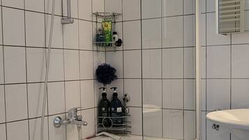 Haartrockner, Handtücher, Seife, Shampoo
