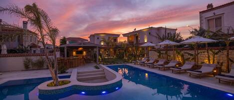 Front of property - evening/night