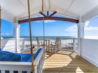 New 7BR/7BA Beachfront House with private heated POOL, Views from every room
