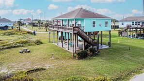 Exterior - Coastal Breeze: 3  BR, 2  BA House in Gilchrist, Sleeps 9 (Bolivar Peninsula)