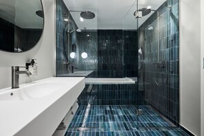Ducha, cabezal de ducha tipo lluvia, artículos de tocador de diseñador