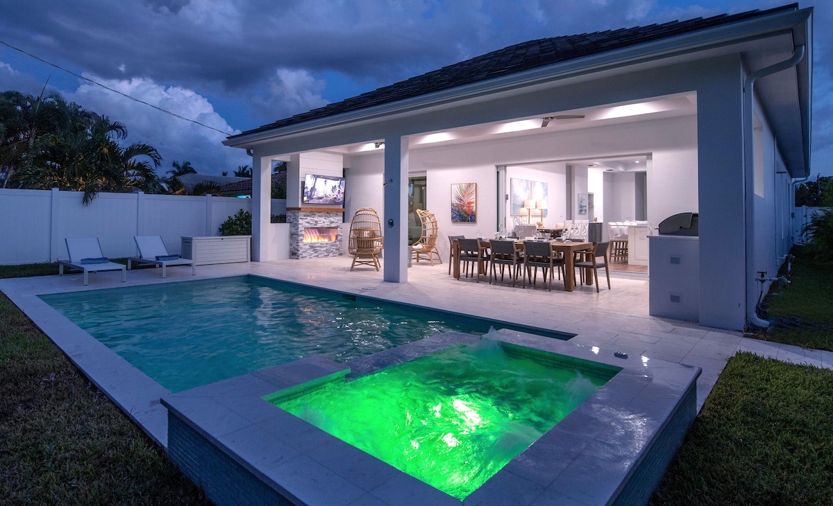 Photo 52 of Coastal Modern 4-Bed Home with Pool & Outdoor Kitchen