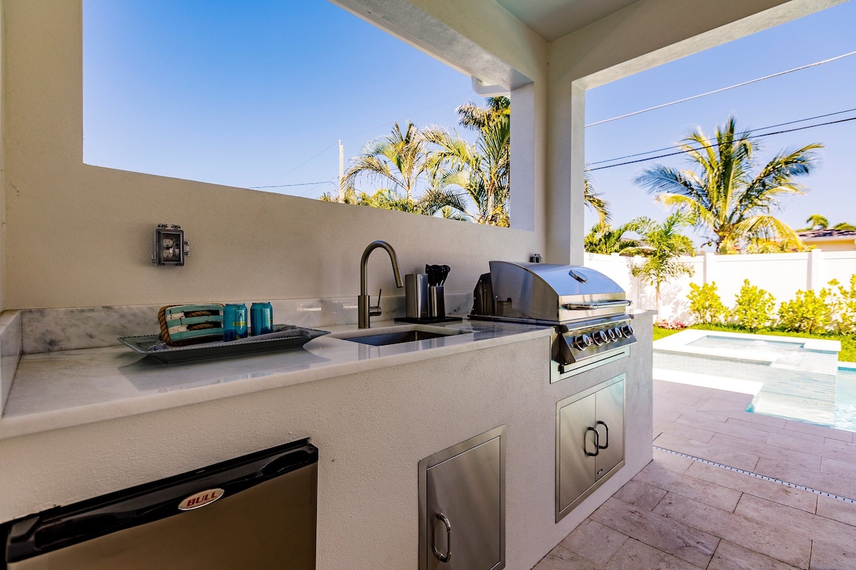 Photo 46 of Coastal Modern 4-Bed Home with Pool & Outdoor Kitchen