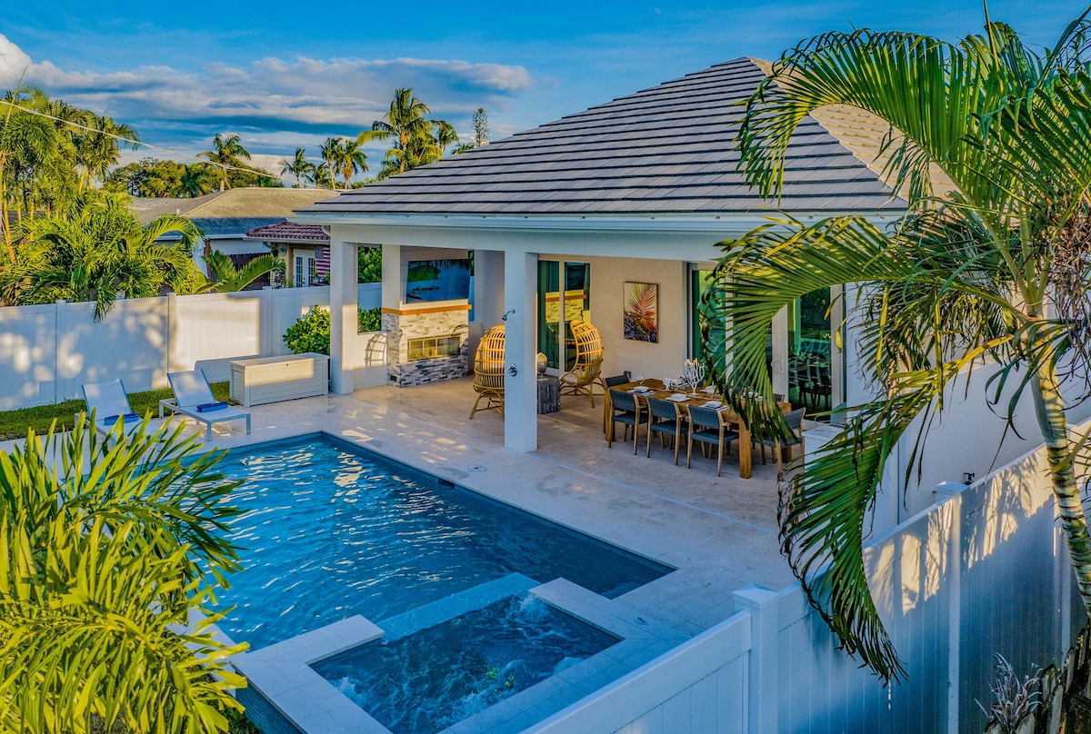 Photo 13 of Coastal Modern 4-Bed Home with Pool & Outdoor Kitchen