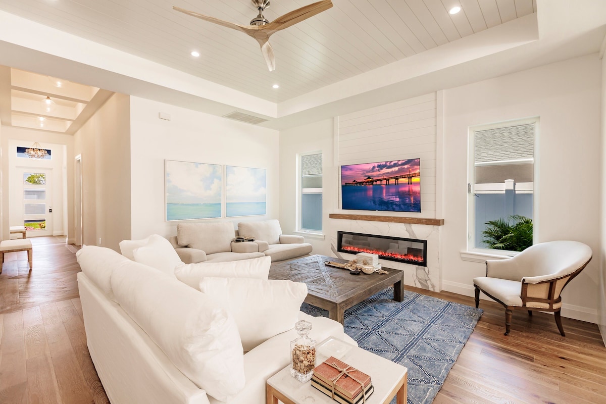 Photo 10 of Coastal Modern 4-Bed Home with Pool & Outdoor Kitchen
