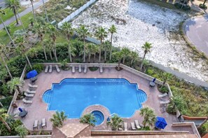 Indoor pool - 🌅BeachFront-Beach Views-Spa-Pools-Boardwalk-2BR Portofino 5-1002🌅 (Pensacola Beach)