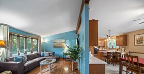 TV, DVD player, offices