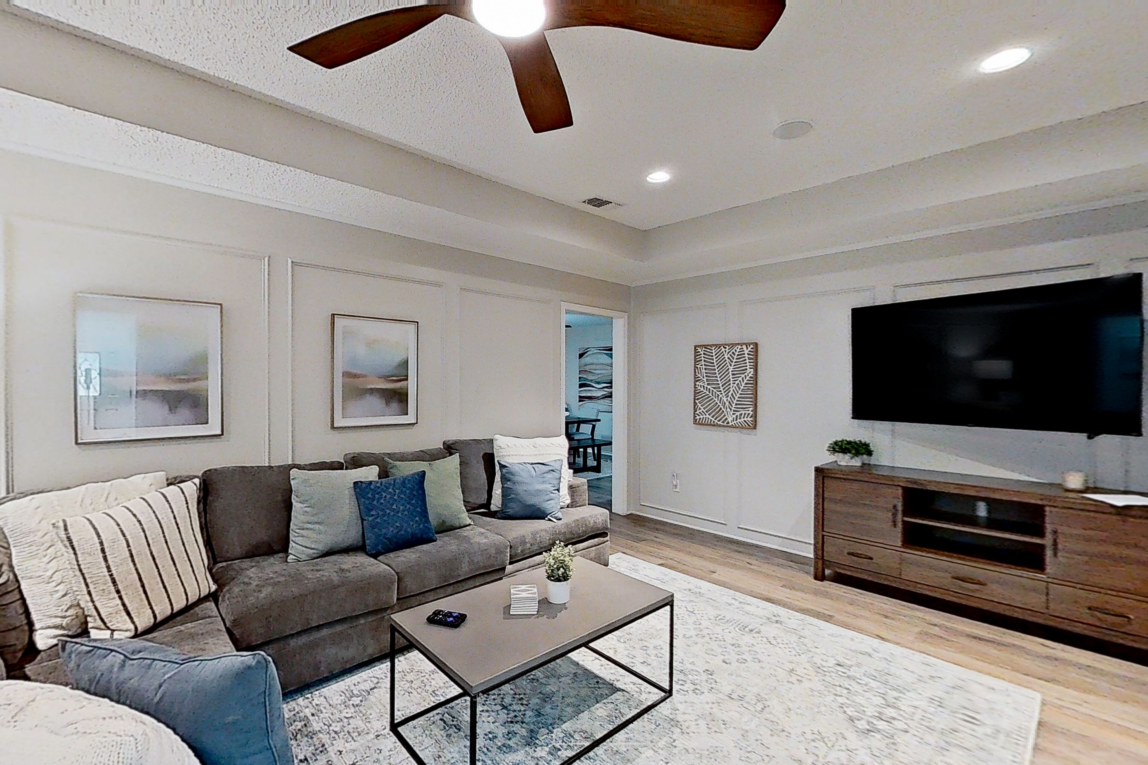 Dog-friendly home with fenced yard, deck, & W/D - great location