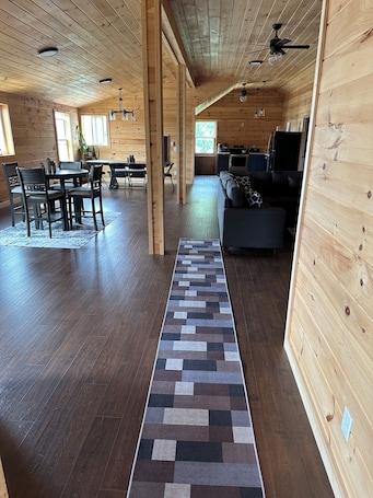 Interior. Top Deck!! Beaver Island Harbor view.