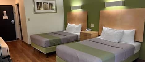 Chambre Standard, 2 lits doubles | 1 chambre, bureau, accĂšs au Wi-Fi (inclus), literie fournie