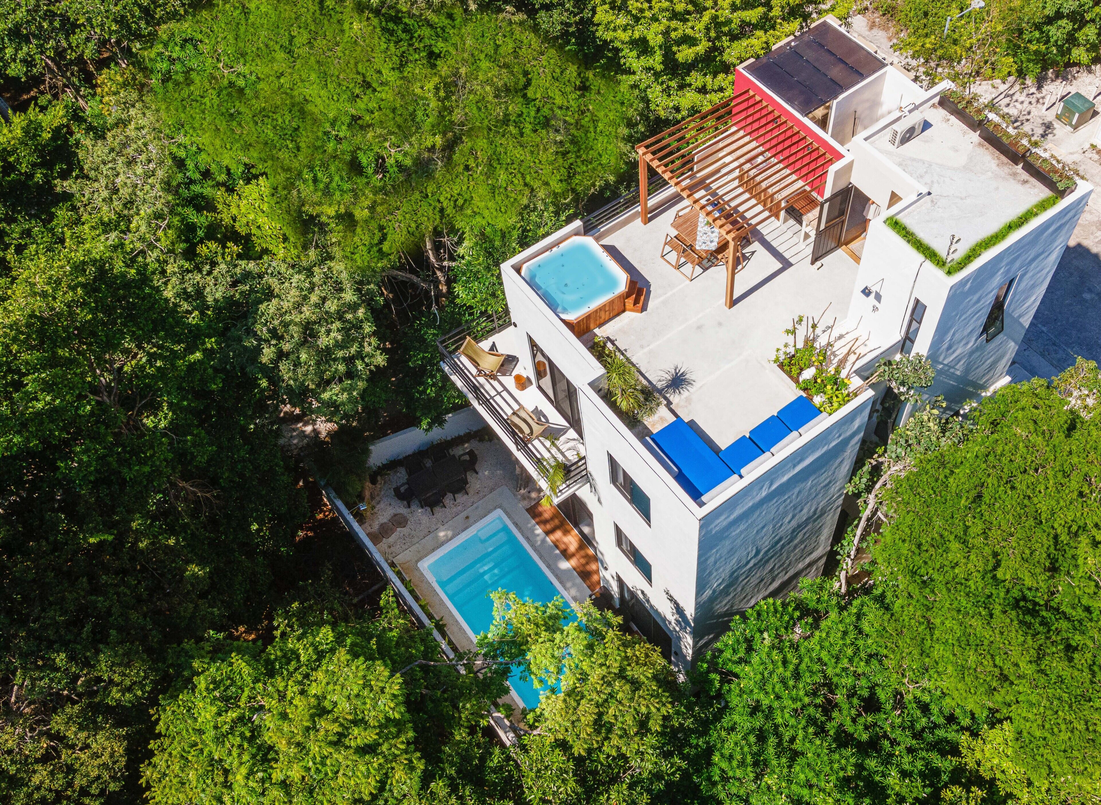 Casa Prince, rooftop, pool & jacuzzi Riviera Maya