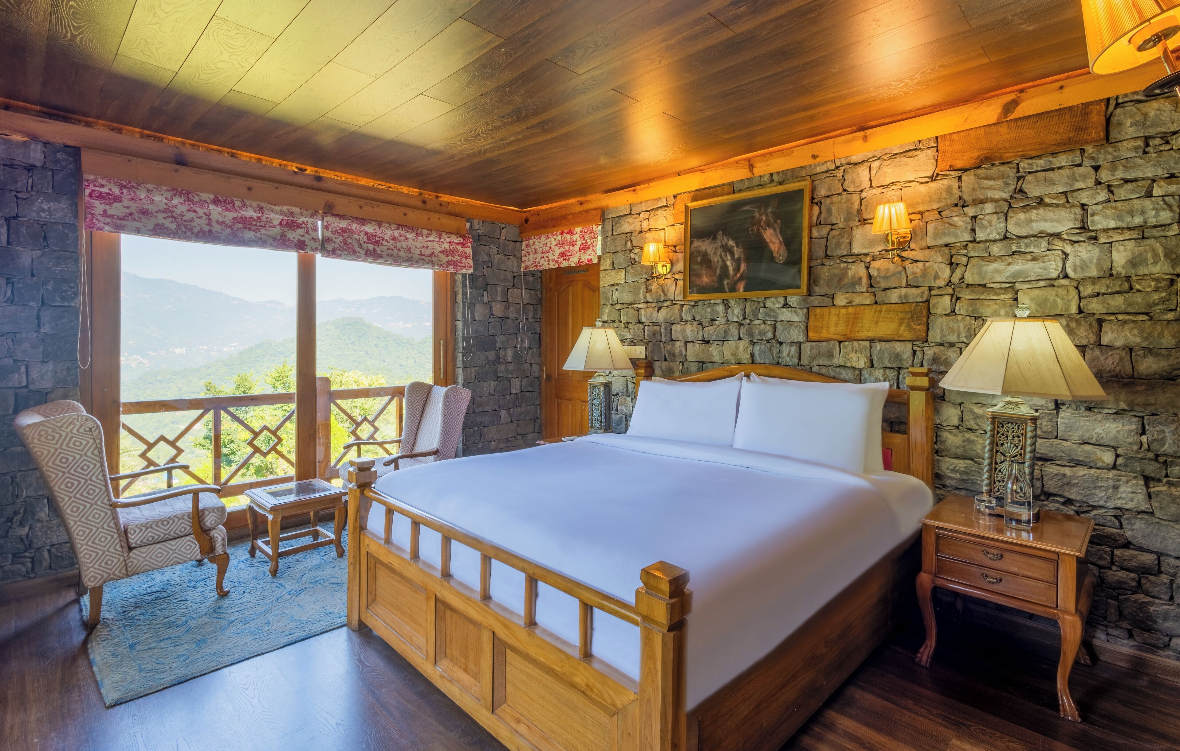 Casa de campo premium | Lençóis italianos Frette, roupas de cama premium, edredons de pluma