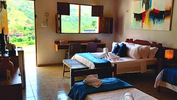 Individually decorated, laptop workspace, free WiFi