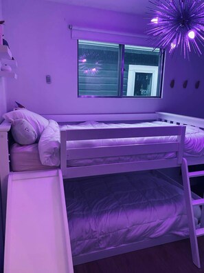 3 bedrooms, iron/ironing board, travel cot, WiFi