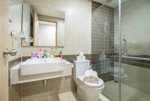 Shower, toilet paper