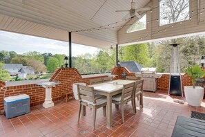 Outdoor dining - Douglasville Lake Home w/ Private Pool + Gazebo! (Douglasville)