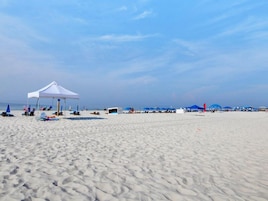 On the beach