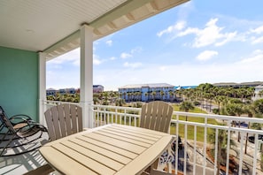 Condo, Multiple Beds, Balcony (#307 - Gulf Coast Time) | Outdoor dining - Gulf Place Residences #307 by Southern Vacation Rentals (Santa Rosa Beach)