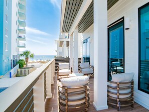 Maison, plusieurs lits, balcon, vue océan | Enceinte de l’hébergement