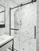 Room (Medium) | Bathroom | Shower, hair dryer, bathrobes, slippers