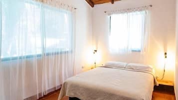 1 bedroom, travel crib, WiFi, bed sheets