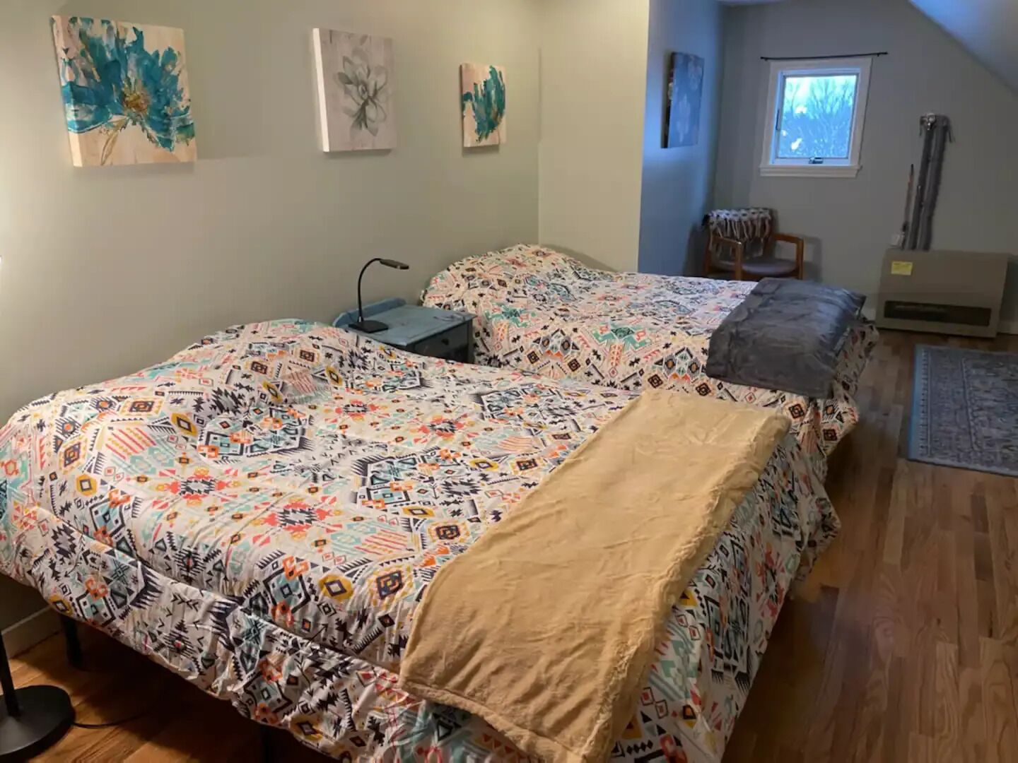 Hill top home located on 30 acres with privacy and surrounding natural beauty.